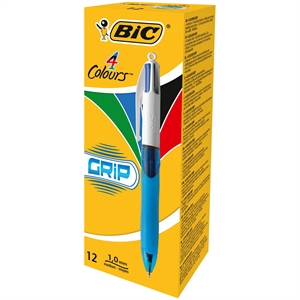Bic Kuglepen 4 farver Bic Grip